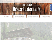 Tablet Screenshot of drei-schuster-huette.com